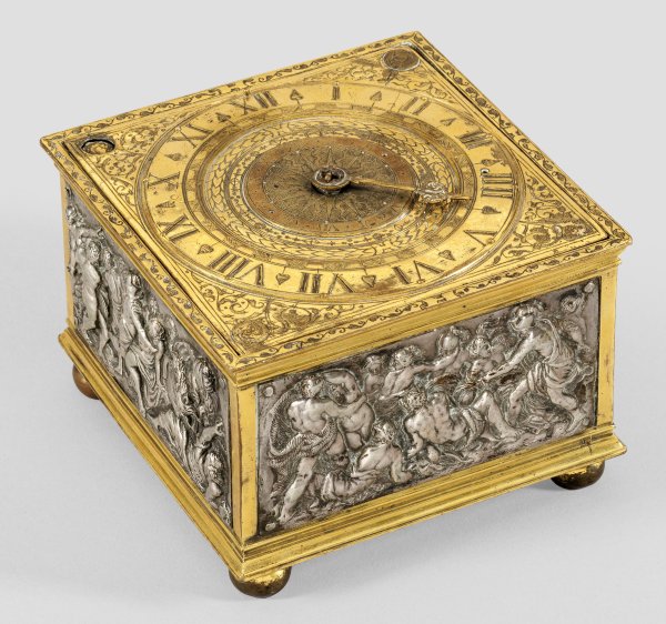 Seltene Renaissance-Horizontaltischuhr