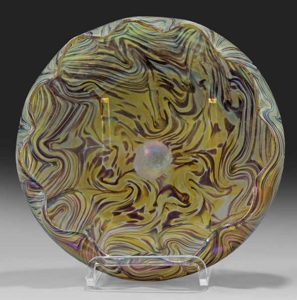 Jugendstil-Glasschale