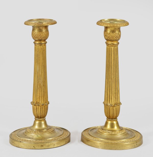 Paar Empire-Kerzenhalter