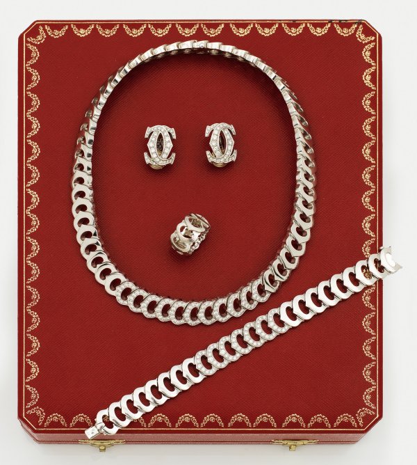 Brillant-Parure von Cartier-Double C de Cartier von 2000