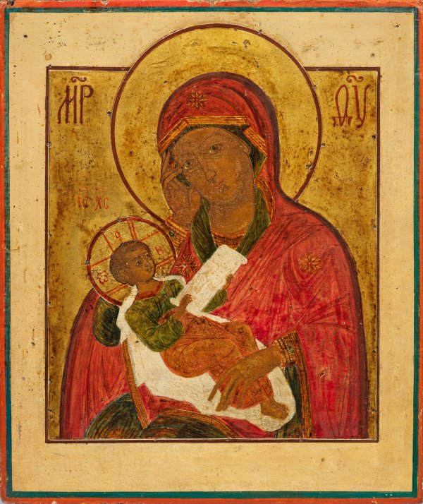 Ikone der Gottesmutter Lindere meinen Kummer