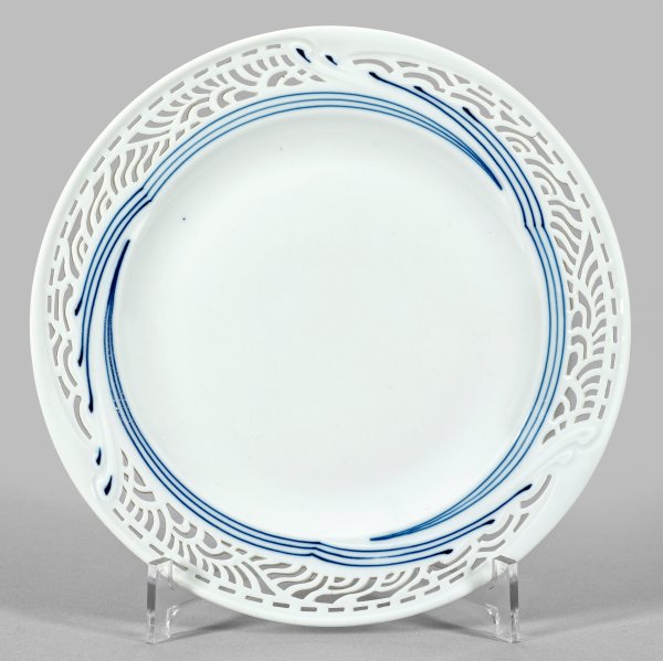 Seltener Dessertteller aus dem Jugendstil-Service