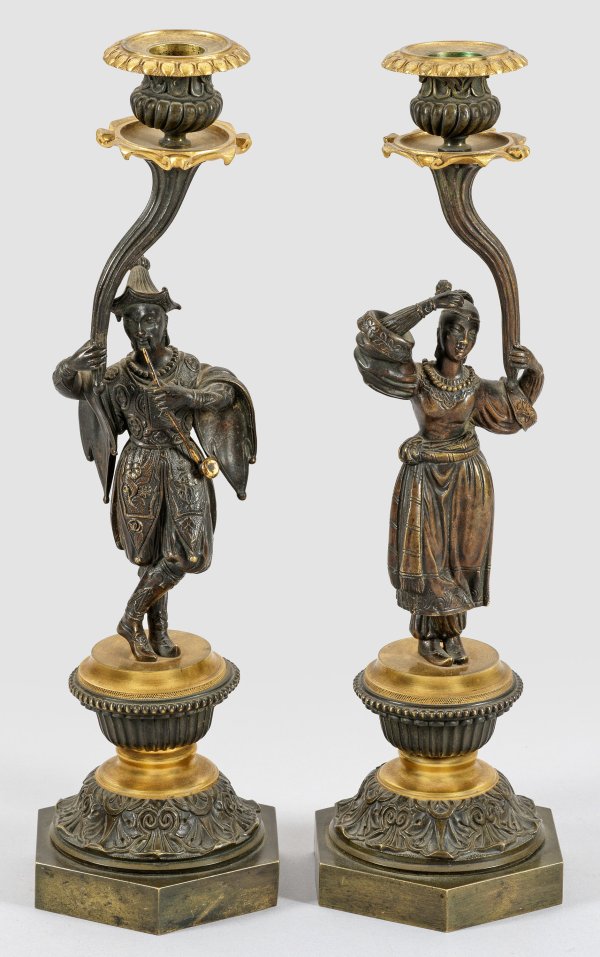 Paar Charles X-Leuchter