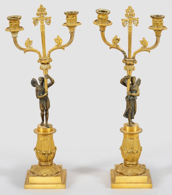 Paar Empire-Girandolen