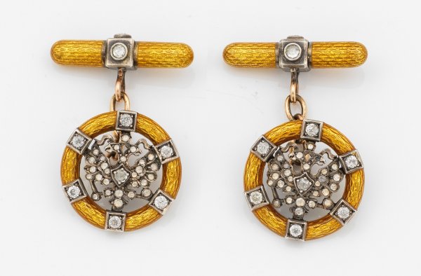 Paar Manschettenknöpfe von August Holming