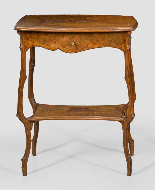 Jugendstil-Beistelltisch von Emile Gallé
