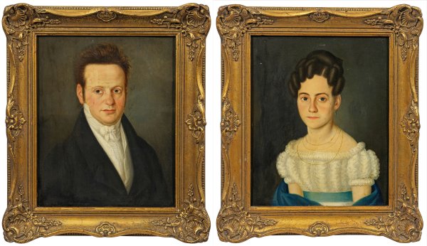 Deutscher Porträtmaler des Biedermeier