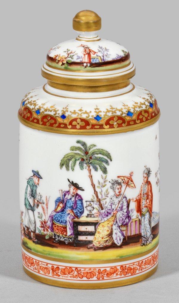 Teedose mit Chinoiserien