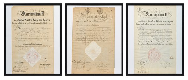 Sammlung von Ernennungsurkunden (Offizierspatenten)