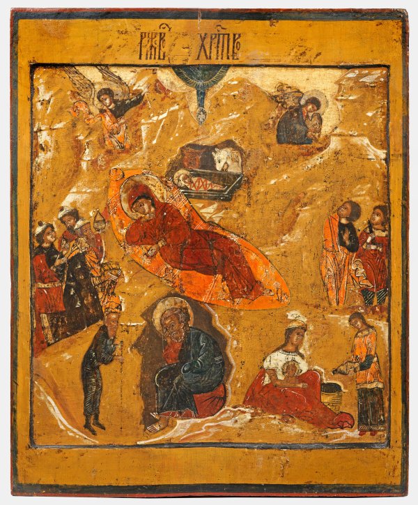 Große Ikone Geburt Christi