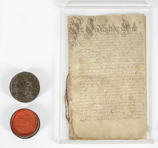 Urkunde mit Siegelkapsel