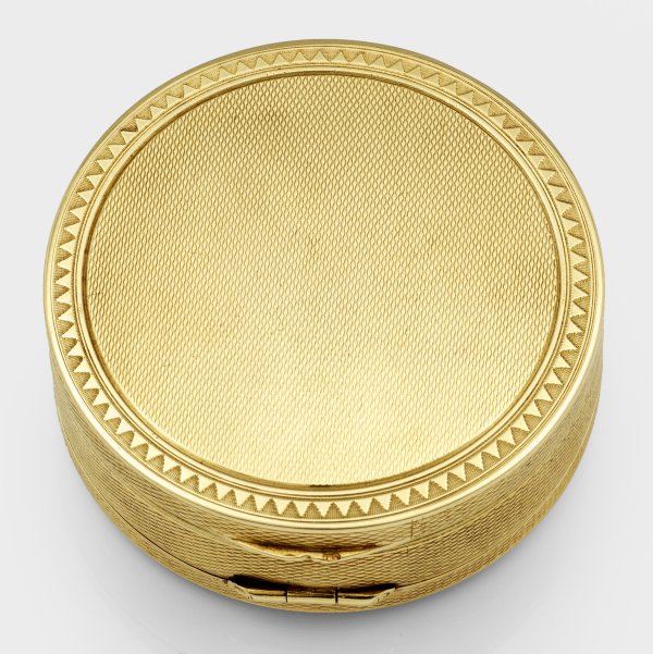 Feine Doppeldeckel-Pillendose