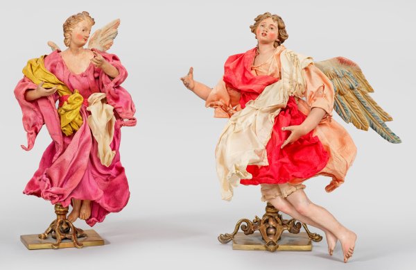 Zwei Engel aus einer neapolitanischen Krippe