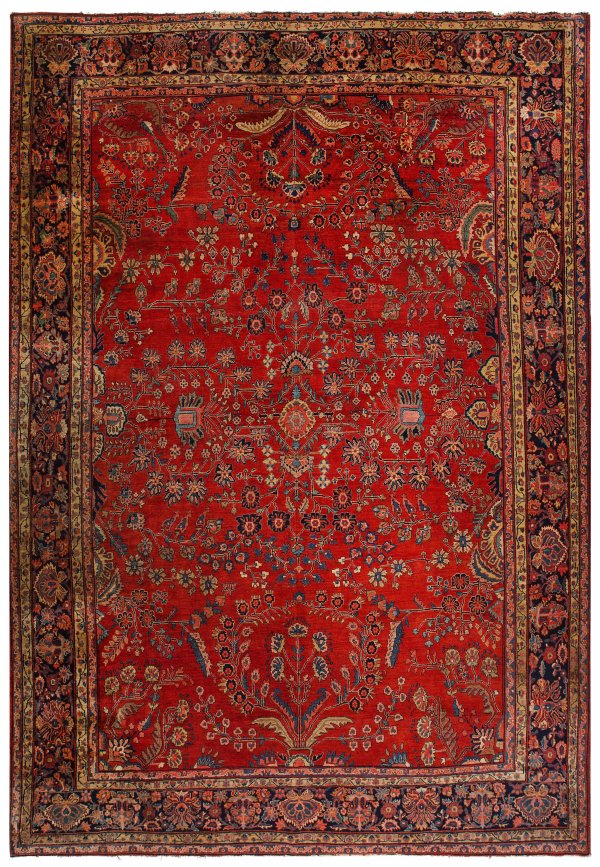 Großer antiker Sarough-Teppich