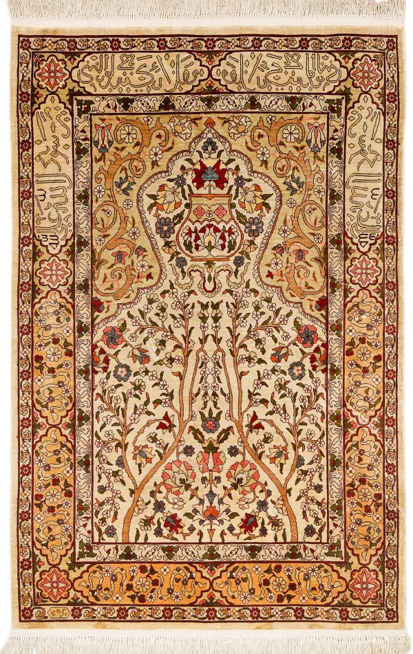 Kleine signierte Hereke-Seidenbrücke