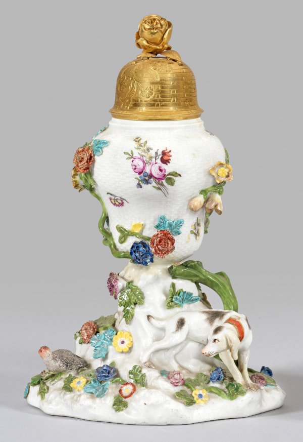 Jagdliche Potpourrivase