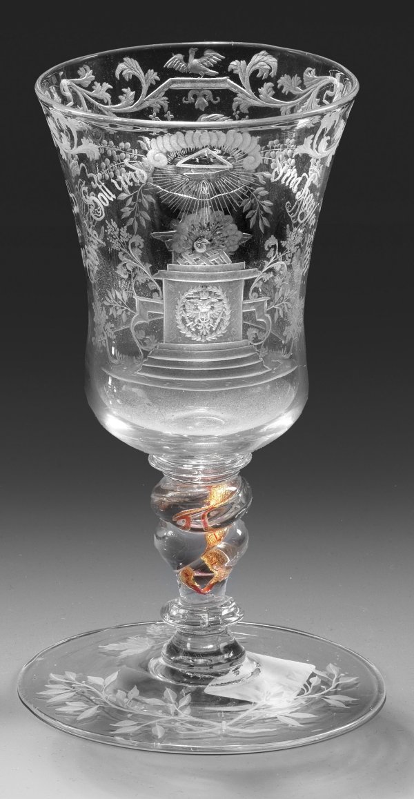 Seltener böhmischer Barock-Pokal aus der Adelsfamilie