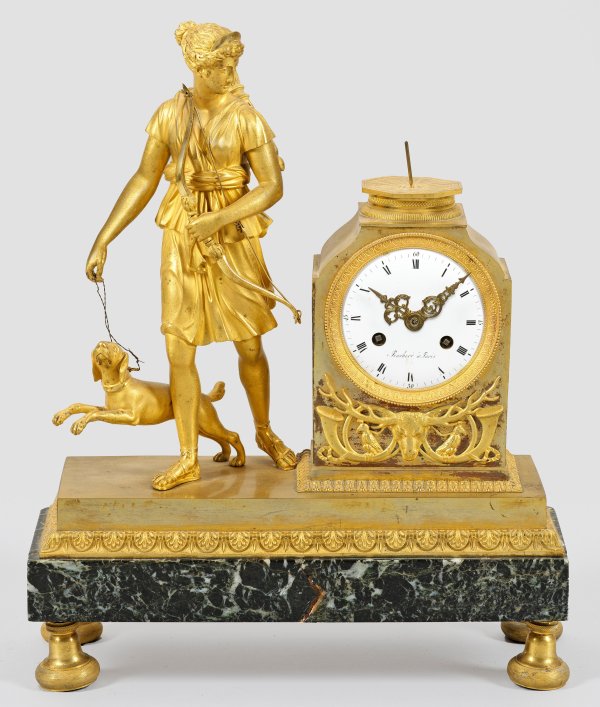 Empire-Figurenpendule Diana