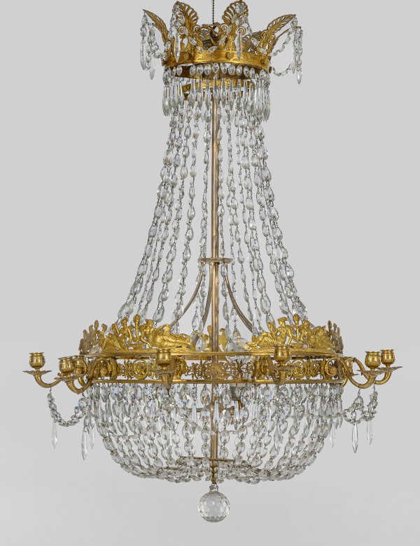 Großer Empire-Deckenlüster