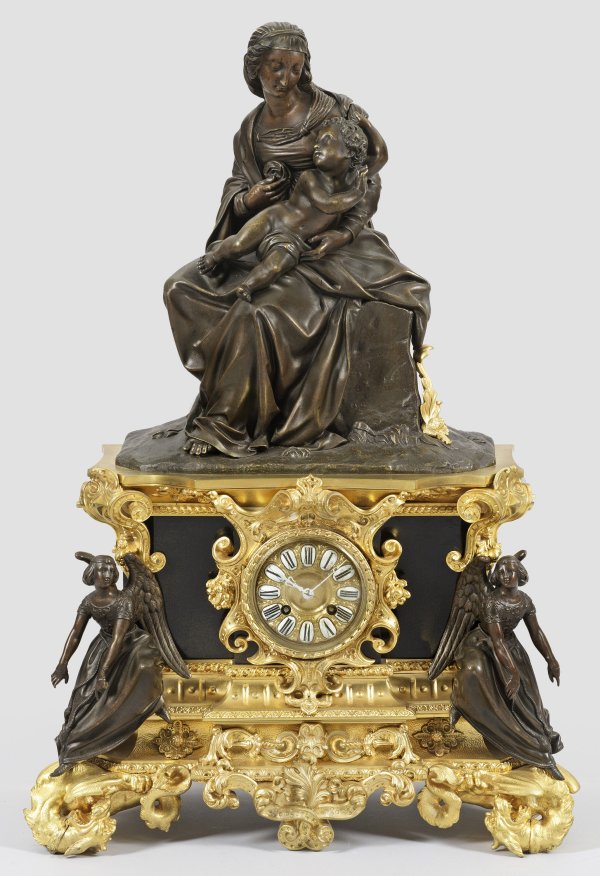 Große Napoelon III-Figurenpendule