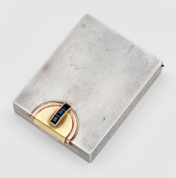 Art Déco-Puderdose von Cartier