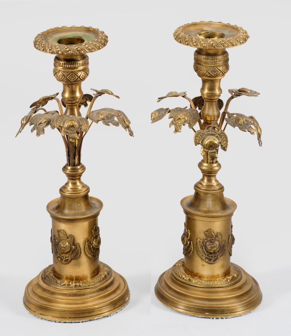 Paar Historismus-Kerzenleuchter