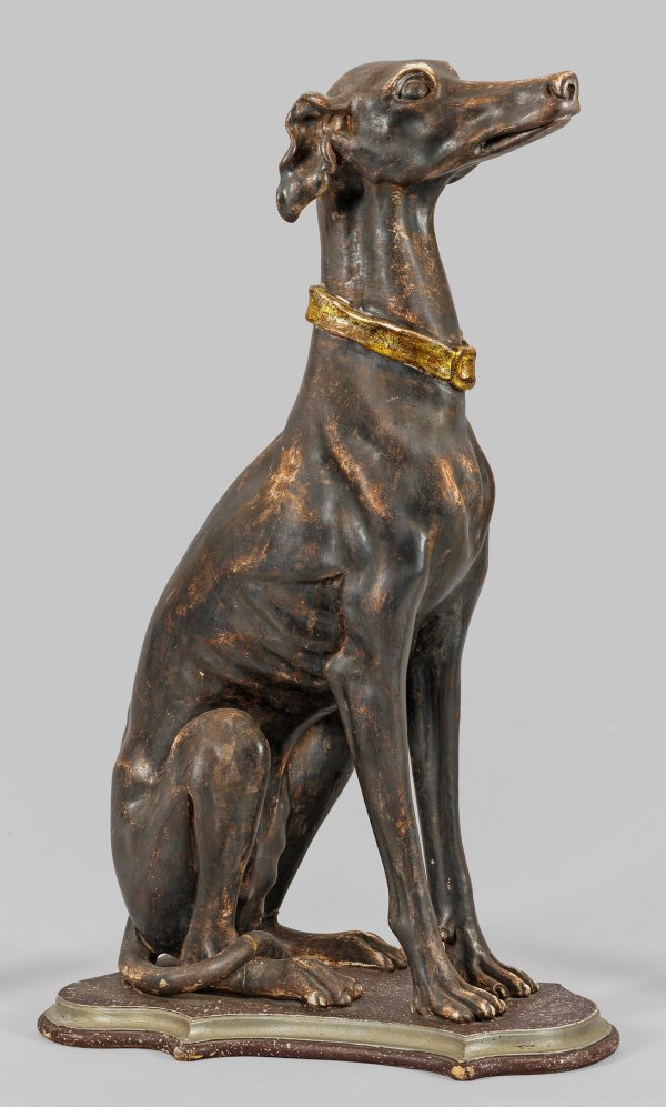 Dekorative Hundeskulptur eines Windspiels