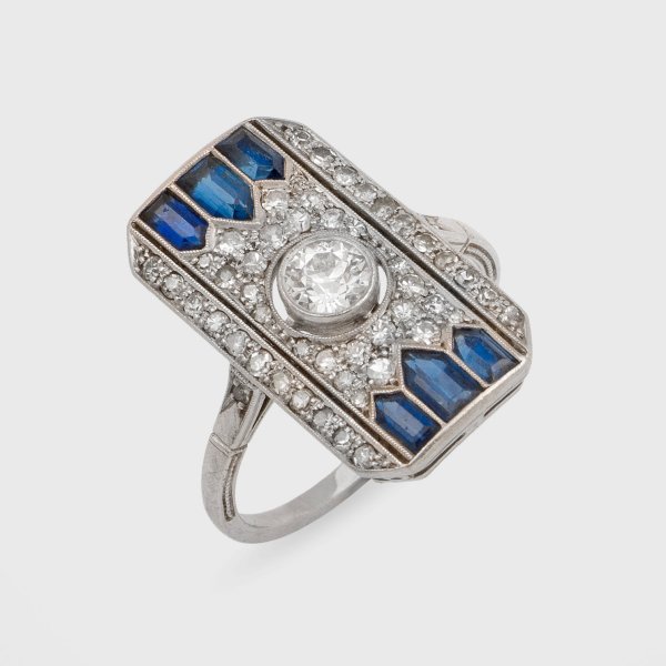 Art Déco-Diamantring