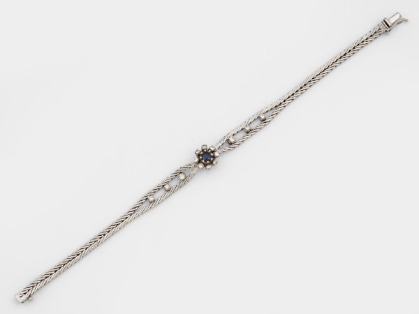Feines Saphir-Brillant-Armband