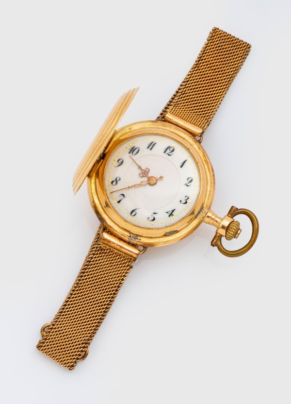 Belle Epoque-Damentaschenuhr mit Armband